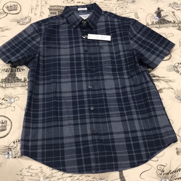 Original Penguin Slim Fit Plaid Woven Shirt - Picture 3 of 7